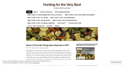 Desktop Screenshot of huntingfortheverybest.wordpress.com