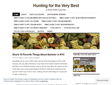 Tablet Screenshot of huntingfortheverybest.wordpress.com