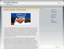 Tablet Screenshot of emploimaroc.wordpress.com