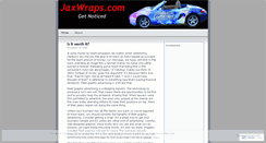 Desktop Screenshot of jaxwraps.wordpress.com