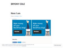 Tablet Screenshot of bryonycoleblog.wordpress.com