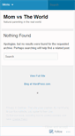 Mobile Screenshot of momvstheworld.wordpress.com