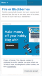 Mobile Screenshot of fireorblackberries.wordpress.com