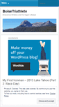 Mobile Screenshot of boisetriathlete.wordpress.com