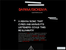 Tablet Screenshot of darkmusickenya.wordpress.com