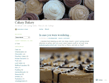 Tablet Screenshot of cakerybakery.wordpress.com