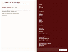 Tablet Screenshot of herbs4dogs.wordpress.com