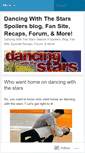 Mobile Screenshot of dancingwiththestarsspoilers.wordpress.com