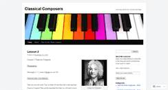 Desktop Screenshot of classicalcomposers.wordpress.com