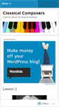 Mobile Screenshot of classicalcomposers.wordpress.com