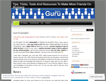 Tablet Screenshot of myspaceguru.wordpress.com