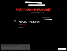 Tablet Screenshot of breyannaharmaunie.wordpress.com