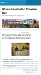 Mobile Screenshot of dinkesbali.wordpress.com