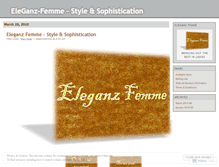 Tablet Screenshot of eleganzfemme.wordpress.com