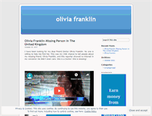 Tablet Screenshot of oliviafranklin.wordpress.com