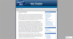 Desktop Screenshot of americanidolchatter.wordpress.com