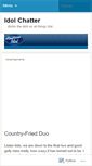 Mobile Screenshot of americanidolchatter.wordpress.com