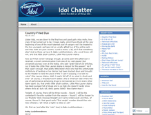 Tablet Screenshot of americanidolchatter.wordpress.com