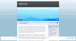 Desktop Screenshot of lwinther.wordpress.com