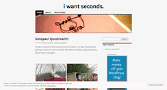 Desktop Screenshot of iwantseconds.wordpress.com