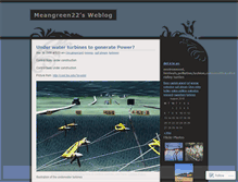 Tablet Screenshot of meangreen22.wordpress.com