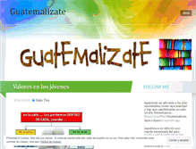 Tablet Screenshot of guatemalizate.wordpress.com