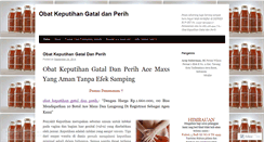 Desktop Screenshot of obatkeputihangataldanperih.wordpress.com