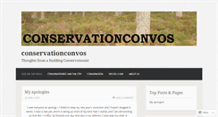 Desktop Screenshot of conservationconvos.wordpress.com