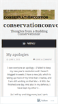 Mobile Screenshot of conservationconvos.wordpress.com