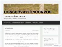 Tablet Screenshot of conservationconvos.wordpress.com