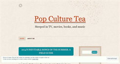 Desktop Screenshot of popculturetea.wordpress.com