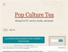 Tablet Screenshot of popculturetea.wordpress.com