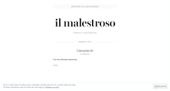 Desktop Screenshot of ilmalestroso.wordpress.com