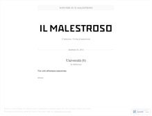 Tablet Screenshot of ilmalestroso.wordpress.com