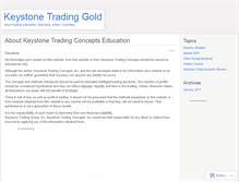 Tablet Screenshot of keystonegold.wordpress.com