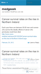 Mobile Screenshot of medgeeek.wordpress.com