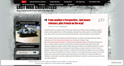 Desktop Screenshot of lastwarchronicles.wordpress.com