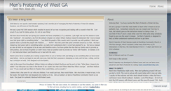 Desktop Screenshot of mensfraternitywga.wordpress.com