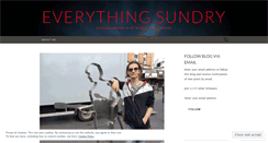 Desktop Screenshot of everythingsundry.wordpress.com