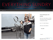 Tablet Screenshot of everythingsundry.wordpress.com