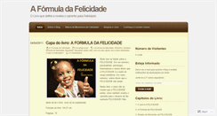 Desktop Screenshot of aformuladafelicidade.wordpress.com