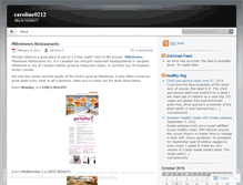 Tablet Screenshot of caroline0212.wordpress.com