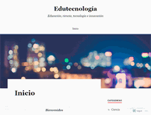 Tablet Screenshot of edutecnologia.wordpress.com