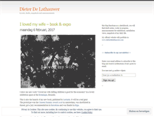 Tablet Screenshot of dieterdelathauwer.wordpress.com