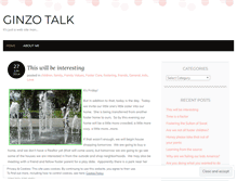 Tablet Screenshot of ginzotalk.wordpress.com