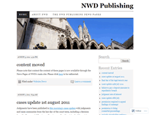 Tablet Screenshot of nwdpublishing.wordpress.com