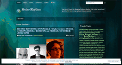 Desktop Screenshot of metrorhythm.wordpress.com