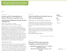 Tablet Screenshot of olympiajewishvoiceforpeace.wordpress.com