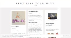 Desktop Screenshot of fertiliseyourmind.wordpress.com