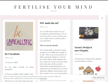 Tablet Screenshot of fertiliseyourmind.wordpress.com